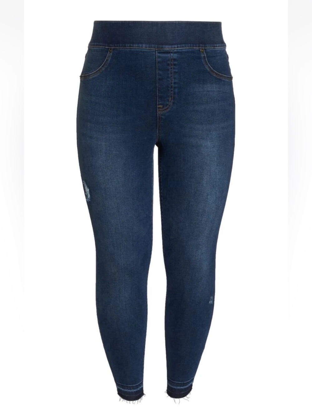 Spanx Distressed Ankle Skinny Slimming Jeans Plus 1X